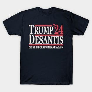 Vintage Donald Trump Ron DeSantis 2024 T-Shirt